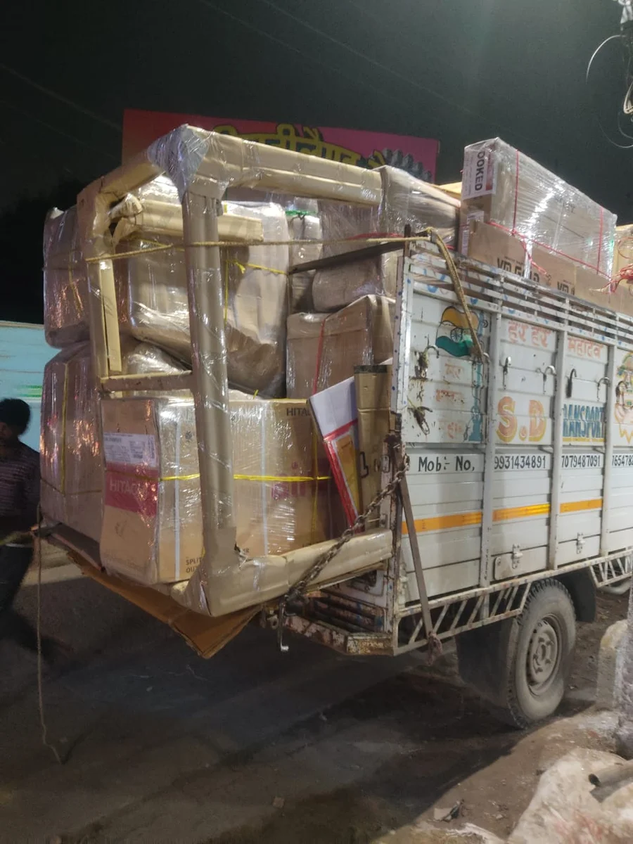 Loaded truck